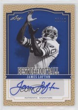 2012 Leaf Best of Football Blue /10 James Lofton #BA-JL1 Auto HOF