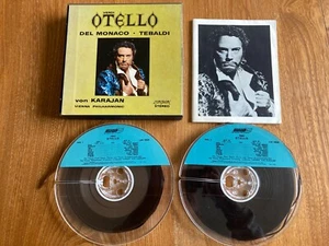 LONDON 2 x Reel To Reel STEREO Tape Box Set VERDI OTELLO KARAJAN Del Monaco - Picture 1 of 9