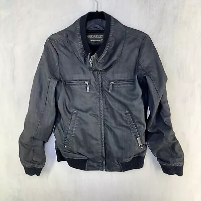 Chevignon Mujer Denim Jeans Bomber Chaqueta de Invierno Denver Informal Pequeño Azul Cott Foto 1 de 4