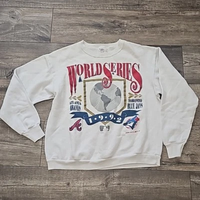 Vintage 1992 Toronto Blue Jays National League Grey Atlanta Braves World Series - Image 1 of 4