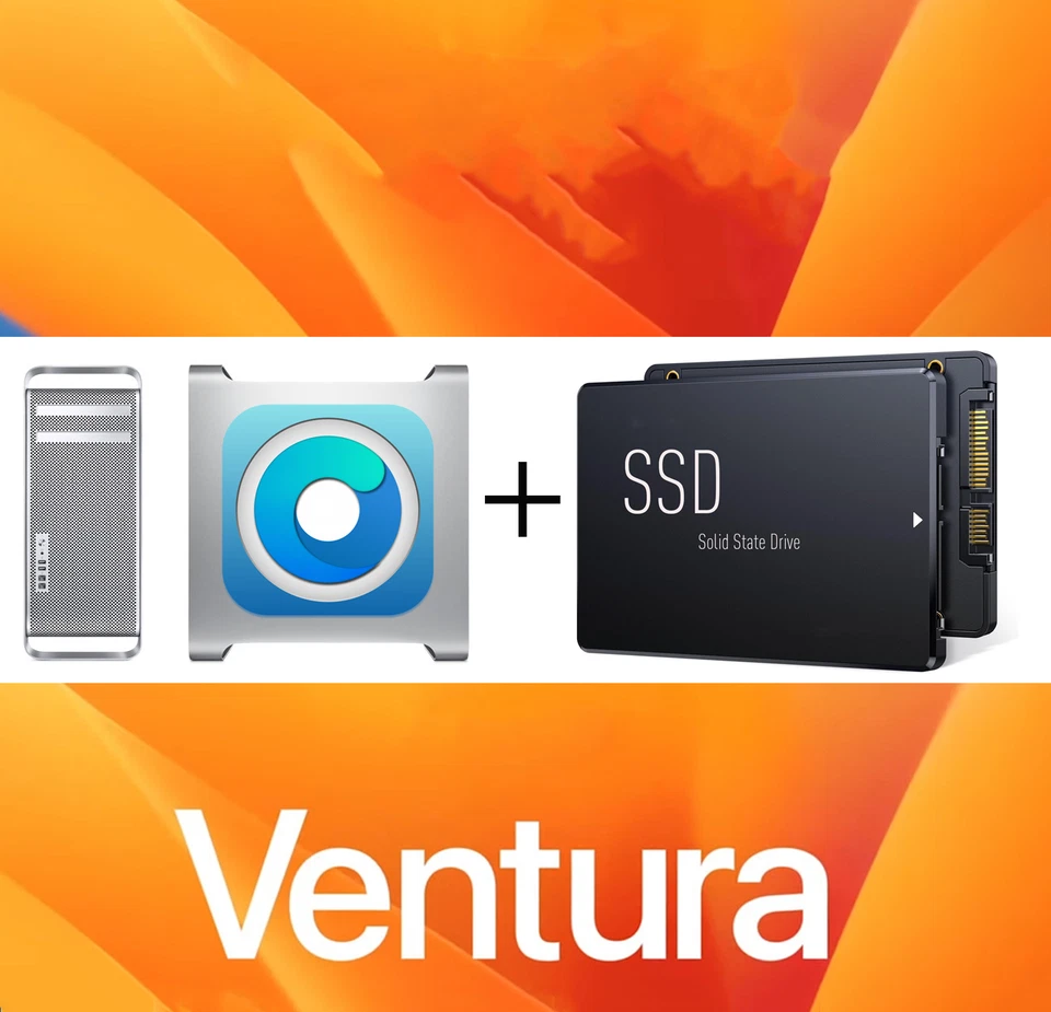 OSX Ventura 13.6.9 für Mac Pro 2009-12 +4,1 + 5,1 [neue SSD] - Bild 1 von 1