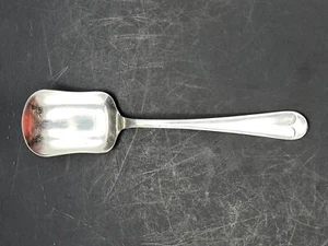 Cuchara de azúcar vintage galvanizada níquel plata hecha en Inglaterra 6" YK - Imagen 1 de 6