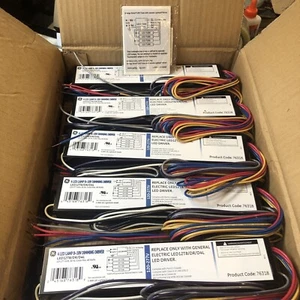 12 GE 76318-48 Watt 120/277 Volt Driver LED Dimmerabile (LED12T8/DR/D4L) LOTTO NUOVO - Foto 1 di 7