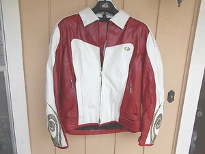 Hein Gericke Womens Leather Biker Jacket Motorcycle Jacket DelMar Sz 12 - Bild 1 von 8