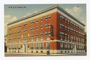 Y.M.C.A. in Easton, PA Color Linen Postcard - Picture 1 of 2