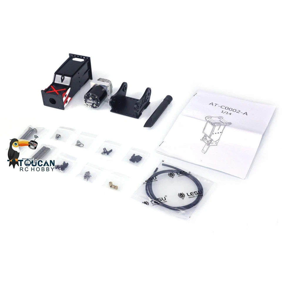 LESU Hydraulic Metal Hammer for 1/14 RC Excavator 374F B0001 Digger Model Parts - Image 1 of 4