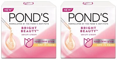 Pond's Bright Beauty Serum Crema Hidratante Facial Deporte Menos Brillo 50g Juego de 2 Foto 1 de 4