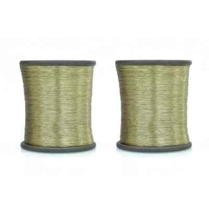 Metallic Zari Thread For Embroidery Sewing & Jewelry Making 0.1 MM Pack of 2 - Picture 1 of 77