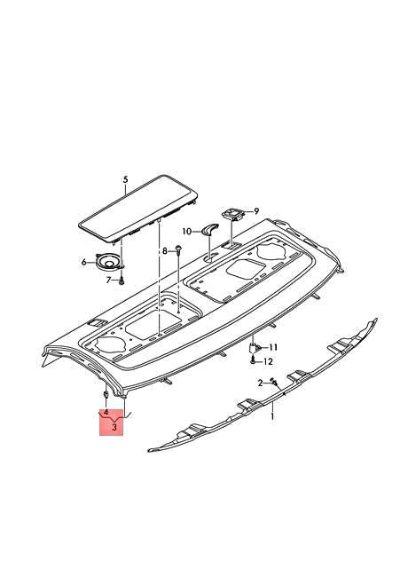 Genuine AUDI A4 Avant S4 quattro Trim For Rear Shelf Panel Black  