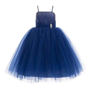 Wedding Tulle tutu Flower Girl Dresses Pageant Dresses Ball Gowns Toddler Dress - Picture 1 of 17