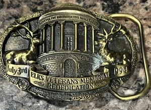 Hebilla de cinturón Kansas Veterans Memorial Rededication Vietnam, Corea, Militar EE. UU. - Imagen 1 de 6