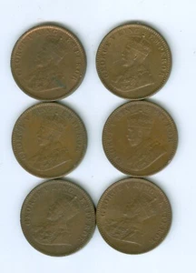 SEIS INDIA 1936 C UN CUARTO ANNAS EN AU/MARRÓN SIN USAR - Imagen 1 de 2