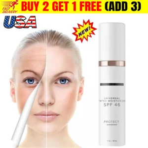 New Anti-Aging Tinted Moisturizer SPF 46 Universal All-In 1 Face Sunscreen !! - Picture 1 of 10