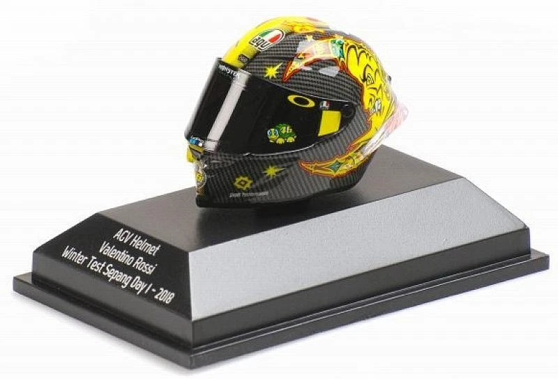 1 8 Minichamps Agv Helmet Winter Test Sepang Rossi 2018
