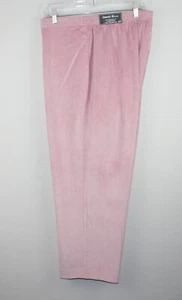 ALFRED DUNNER Women's Mauve Pull-on Corduroy Pants Plus SZ 20W Back Elastic NWT - Picture 1 of 9