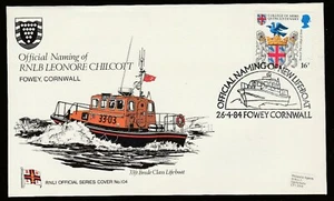 RNLI Lifeboat Official Series Cover No 104 Official Naming RNLB Leonore Chilcott - Picture 1 of 1