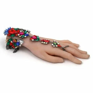 Leg Chain Crystal Bracelet Bohemian Rhinestone Bracelets Bangles Women's Jewelry - Picture 1 of 18