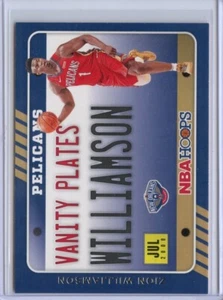 2020-21 Hoops Vanity Plates #1 Zion Williamson - Picture 1 of 1