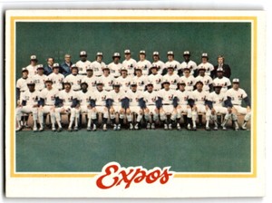 1978 Topps #244 Montreal Expos TC, CL  Team Checklists