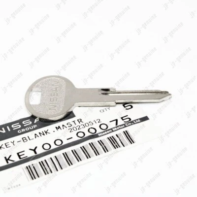 OEM Genuine NISSAN 240SX / 300ZX/  STANZA KEY0000075 Uncut Mater Metal Key Blank - Изображение 1 из 4