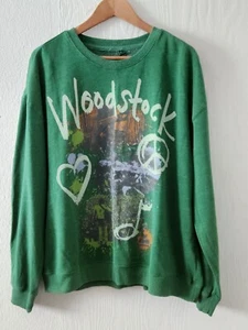 Suéter suéter Woodstock para mujer talla grande 1X verde otoño (C7) - Imagen 1 de 6