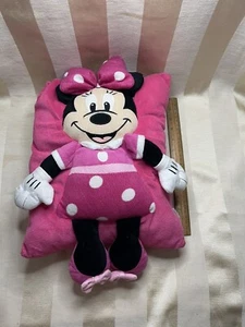 Disney Minnie Mouse 16" Travel Pillow Pink Stuffed Animal Plush - Picture 1 of 2