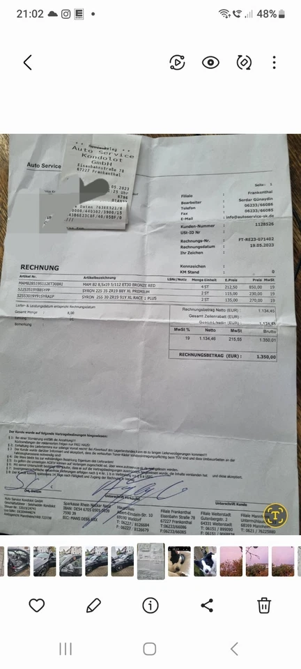 MAM Felge 19 Zoll Neu mit neuen Sommerreifen - Bild 1 von 4