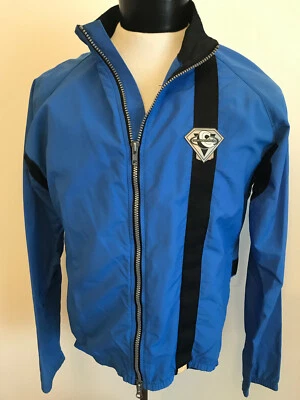 Cannondale Men's Runners Jacket Blue Size Medium Made USA Nylon Folds Away  Foto 1 de 4