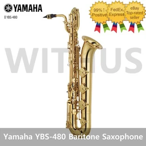 Yamaha YBS-480 Intermediate Baritone Saxophone Genuine Gold w/Case, Warranty - Picture 1 of 6