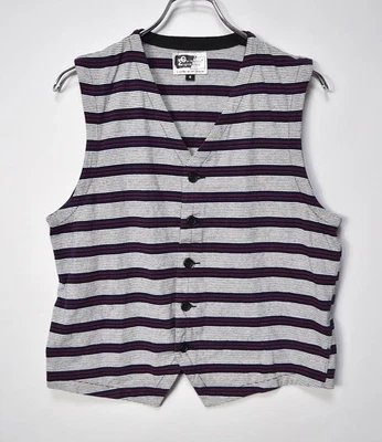 Engineered Garments Cotton Polyester Border Vest Needles 23599 - - Image 1 of 4