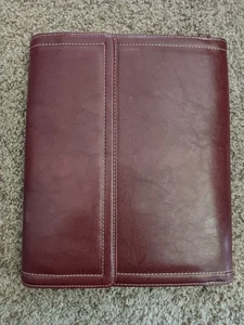 Samsonite Leder Portfolio Legal Block Folio burgunderrot Aufsatz Aktentasche Mappe - Bild 1 von 11