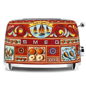 Toaster 2-Schlitz-2-Scheiben-Toaster Kompakt SMEG + Dolce u. Gabbana TSF01DGEU - Bild 1 von 6