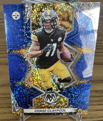 2022 Panini Mossic Chase Claypool Blue Sparkle SSP #164 Steelers Dolphins - Image 1 of 2