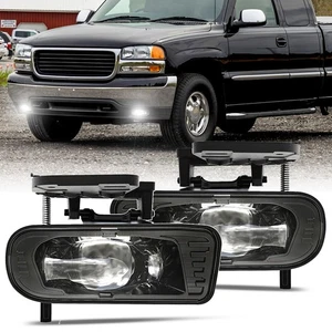Pair DOT LED Fog Light Driving Lamp for GMC 1999-2002 Sierra 1500/2500/3500 - Picture 1 of 7