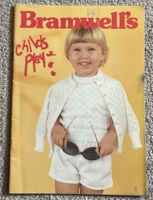 Vintage Knitting Machine Booklet - Bramwwll’s Childs Play - 1985 - Image 1 of 4