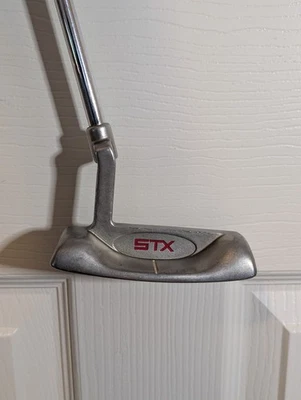STX Model 9740 Blade Putter 36" Black Insert Steel OEM & Green Pure Grip - Image 1 of 4