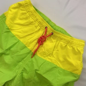 Vineyard Vines Men Green Yellow Pink Neon Polyester Swim Trunks S NWoT - Picture 1 of 7
