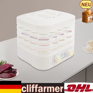 Asciuga Alimenti Bianco Disidratatore Frutta con 5 Scomparti Disidratatore Alimentare - Foto 1 di 19