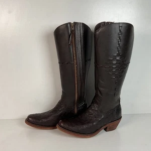 Justin’s Reba Mcalester Ostrich Cowgirl Stiefel 6,5 B exotisch seitlicher Reißverschluss - Bild 1 von 19
