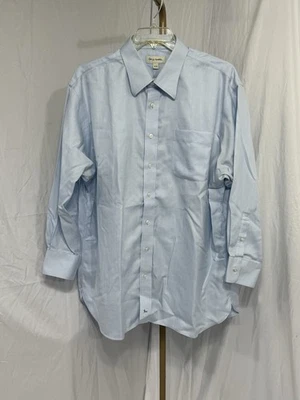 Camisa de vestir de manga larga John W. Nordstrom para hombre 18-34 azul con botones cuidado inteligente Foto 1 de 4