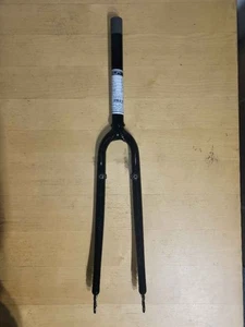 Fork 700c Hybrid Sunlite JBI 27892 black cr-mo 1-1/8" 28.6mm thrdls w/canti post - Picture 1 of 1