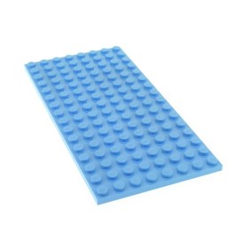 1x Lego Building Plate 8x16 Bright Light Blue Buildable on Both Sides 41108 4600612 92438