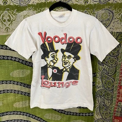 Camiseta rara vintage 1994 Rolling Stones Voodoo Lounge World Tour talla pequeña Foto 1 de 4