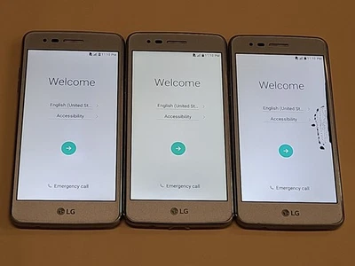 Lot of 3* LG Aristo - Silver - 16GB (T-Mobile Unlocked) ~60288 - Image 1 of 3