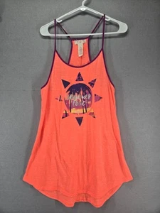 OVP Damen Spaghettiträger Racerback Tank, orange, Sommer Liebe Sonne Design, Large - Bild 1 von 6