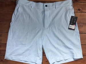 Walter Hagen Golf Shorts Men 36 Soft Blue P11 Micro Lines Wicking Stretch NEW - Picture 1 of 8