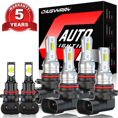 Faróis de LED + lâmpadas de neblina brancas 6000K para Lincoln LS 2000 2001 2002 6 peças - Imagem 1 de 4