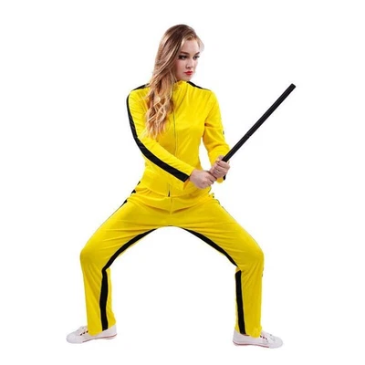 Costume Kill Bill adulto donna Uma Thurman vestito fantasia donna Halloween cosplay e - Immagine 1 di 4
