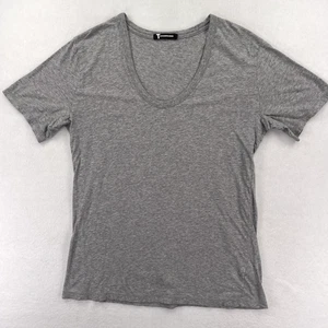 T by Alexander Wang Shirt Herren Small meliert grau U-Ausschnitt leichter Zwickel - Bild 1 von 16