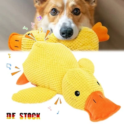 Enten Haustier Plüschspielzeug für Hunde mit Quik Geräusch Antistress 25*22cm DE - Bild 1 von 4